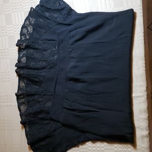 Black lace Ruffle skirt (0273)